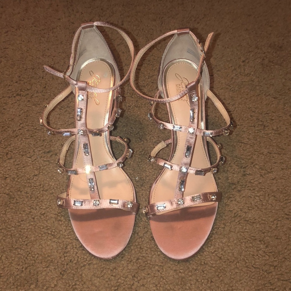 Rose and rhinestone Jewel heels